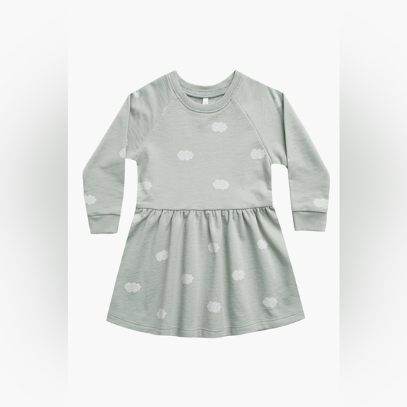 Rylee + Cru Long Sleeve Raglan Dress - Clouds - Picture 2 of 3